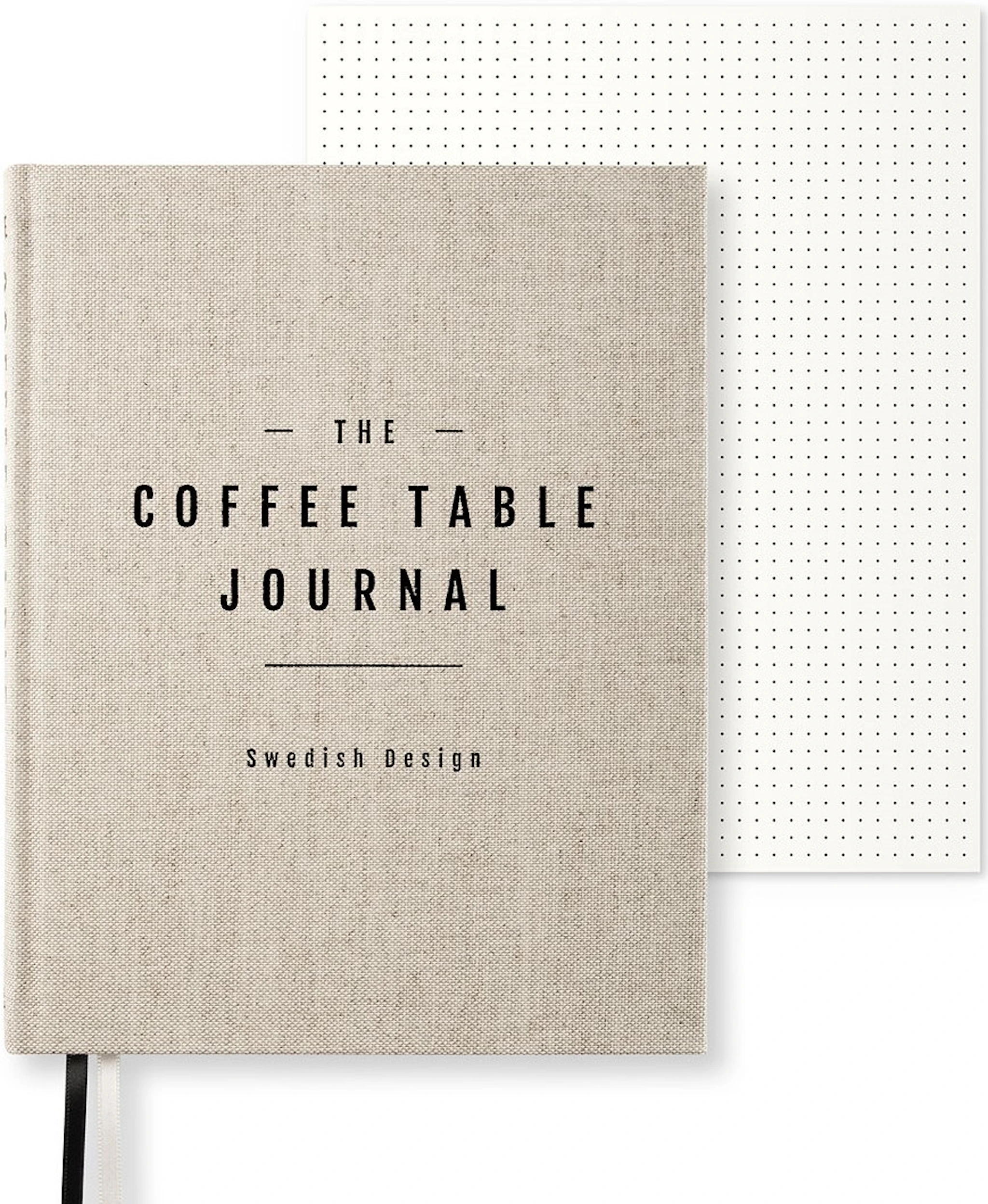 Produktbilde for Coffe Table Journal Clean 25,5 x 20 cm Rough Linen 256 sider Paperstyle