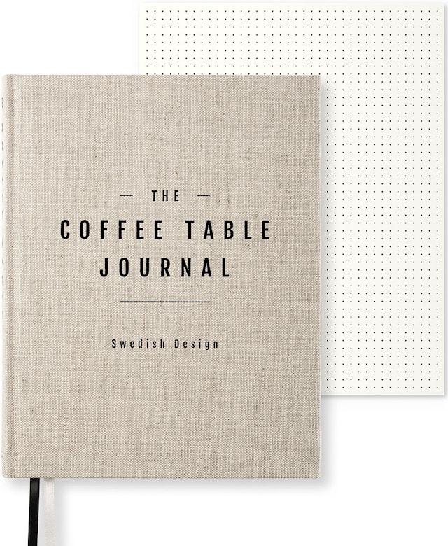 Tuotekuva 1 - Coffe Table Journal Clean 25,5 x 20 cm Rough Linen 256 sivua Paperstyle