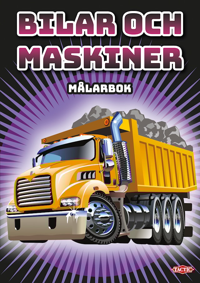 Målarbok Bilar och Maskiner Tactic
