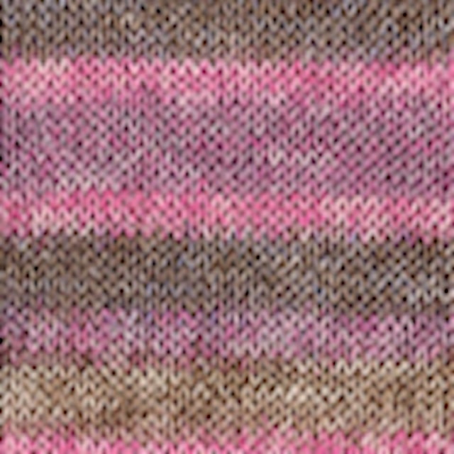 Fabel Long Print Garn Ullmix 50 g Rosenträ (655) Drops