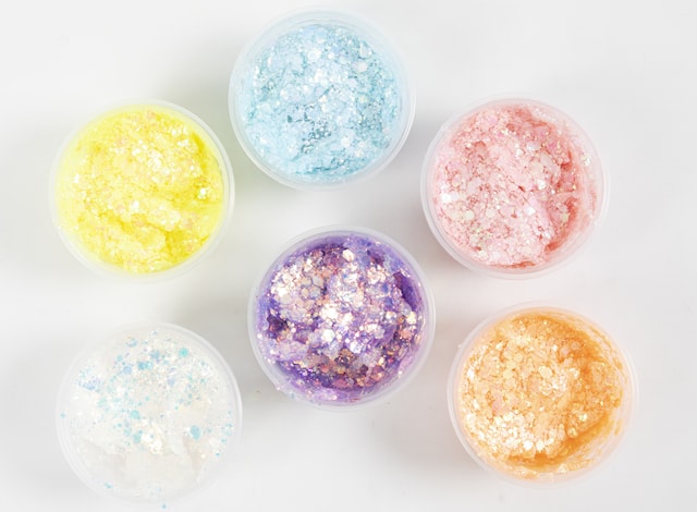 Tuotekuva 8 - Glitter Clay -kimallemassa, pastellivärit, 6x20 g/ 1 pkt