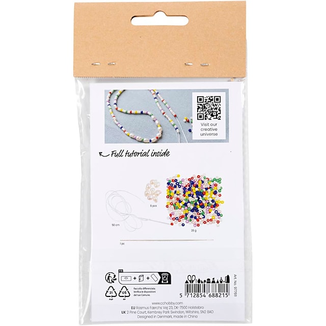 Produktbild 2 för Mini DIY Kit Smycken Halsband med sötvattenspärlor Creativ Company