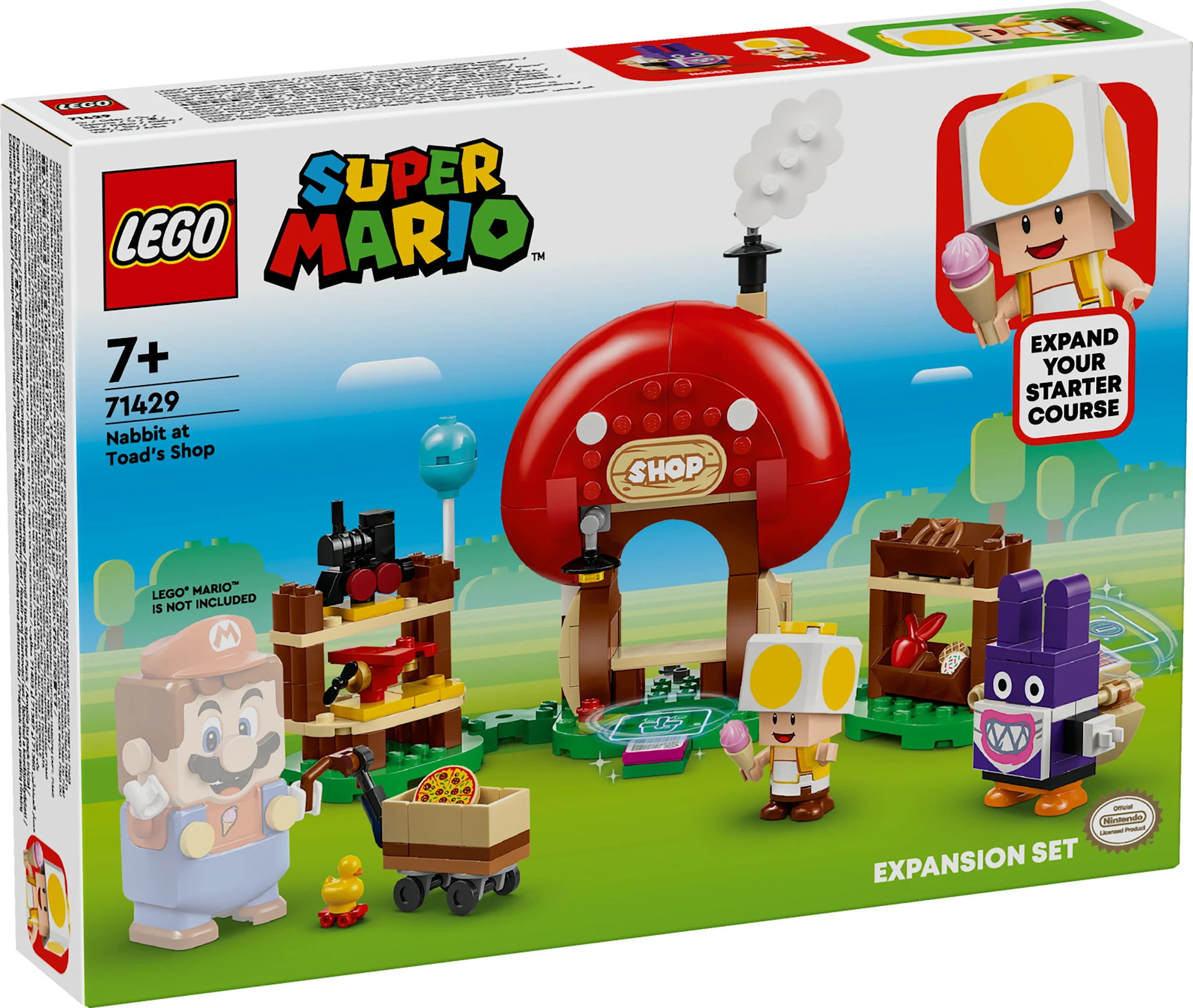 Tuotekuva ille Nabbit Toadin kaupassa ‑laajennussarja LEGO® Super Mario (71429)