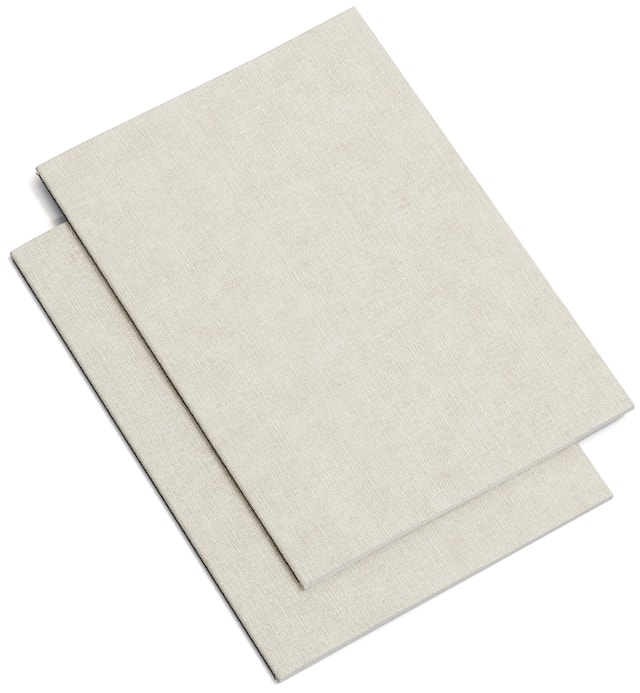 Tuotekuva 1 - Muistilohko A4 Viivattu 2-pakkaus Linen Bigso Box of Sweden