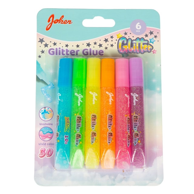 Produktbild 2 för Glitter Glue 6-p