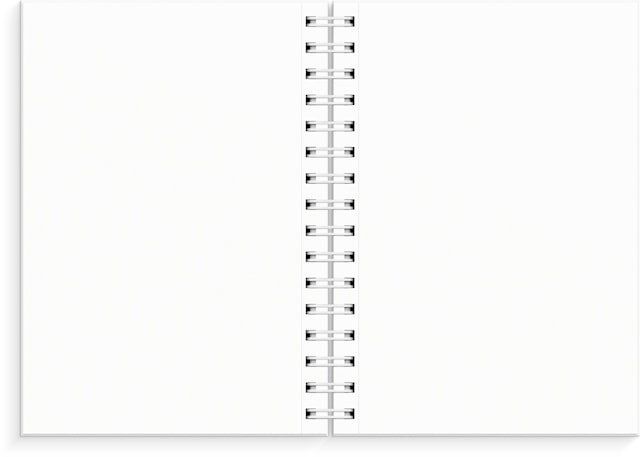 Produktbilde 2 for Notatbok O A5, spiral, uten linjer, Burde