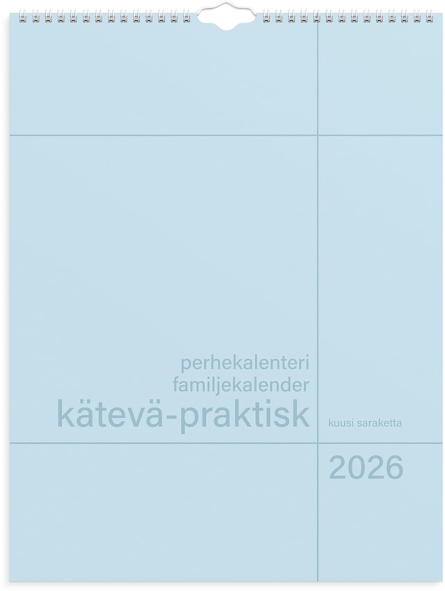 Produktbild 1 för Perhekalenteri 2026 Kätevä 295x390 mm Burde