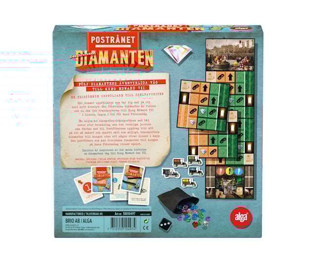 Produktbild 5 för Den försvunna diamanten Postrånet, Alga (SE)