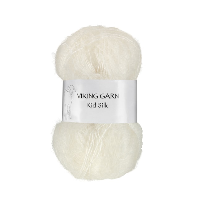 Kid/Silk 25 g Natural White 302 Viking Garn