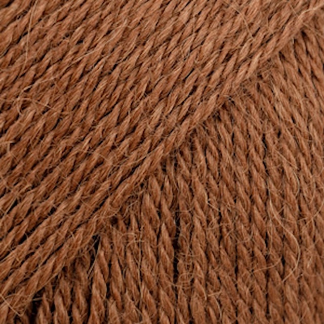 Alpaca Uni Colour 50 g Copper Brown 9041 Drops
