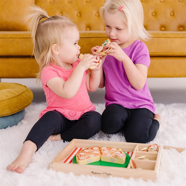 Produktbild 3 för Pizzaset i trä, Melissa & Doug