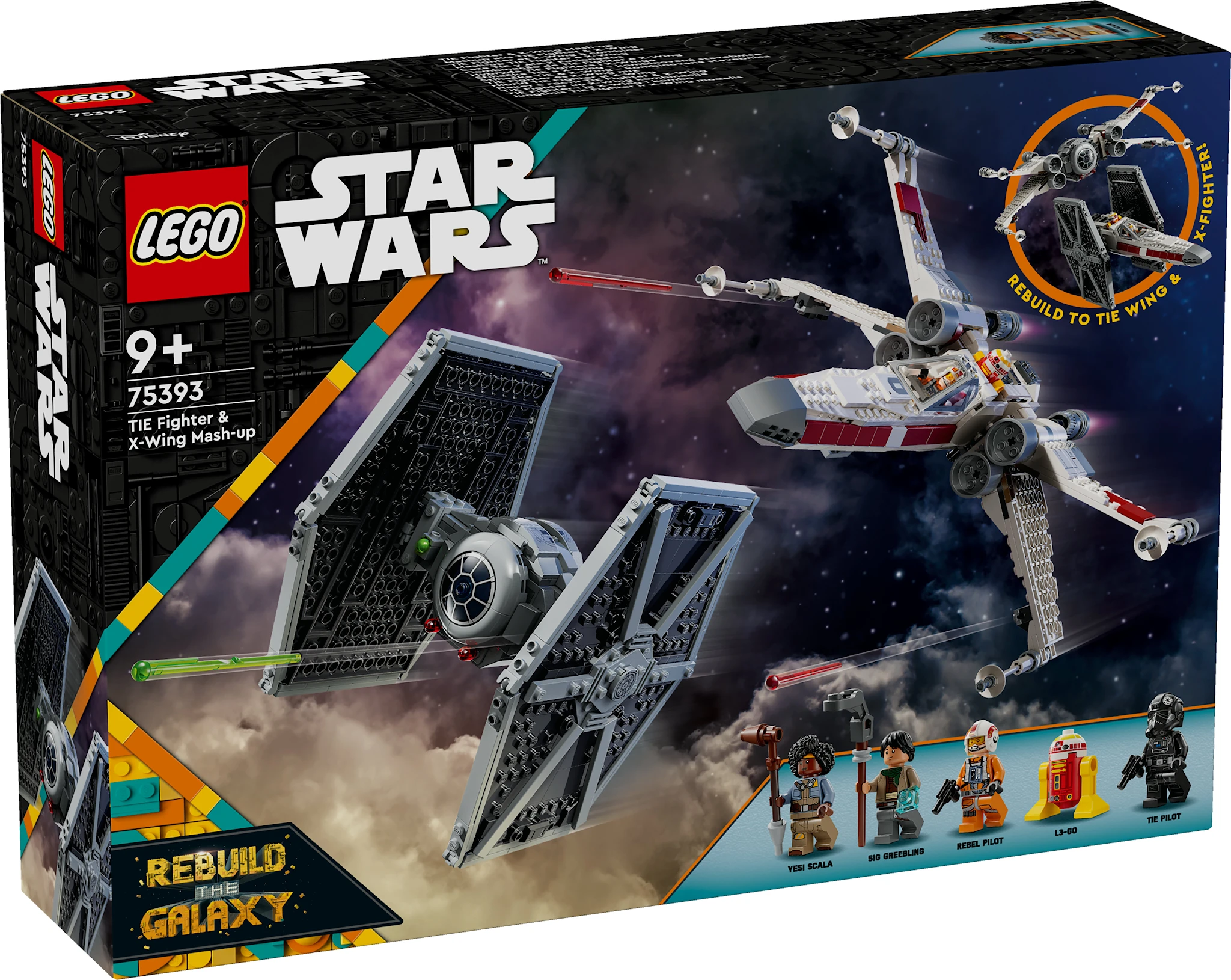 Tuotekuva ille TIE-hävittäjä ja X-Wing – yhdistelmämalli LEGO® Star Wars™ (75393)