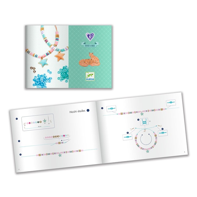 Tuotekuva 2 - Helmirannekoru Heishist tähdet Djeco