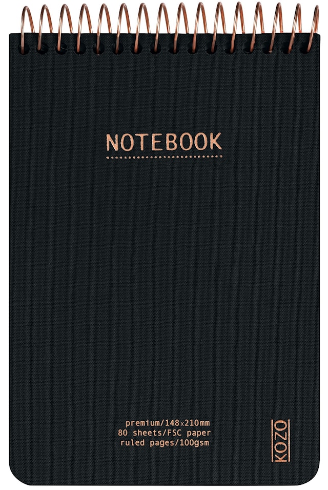 Produktbilde 1 for Notatblokk A6 Premium Marineblå KOZO