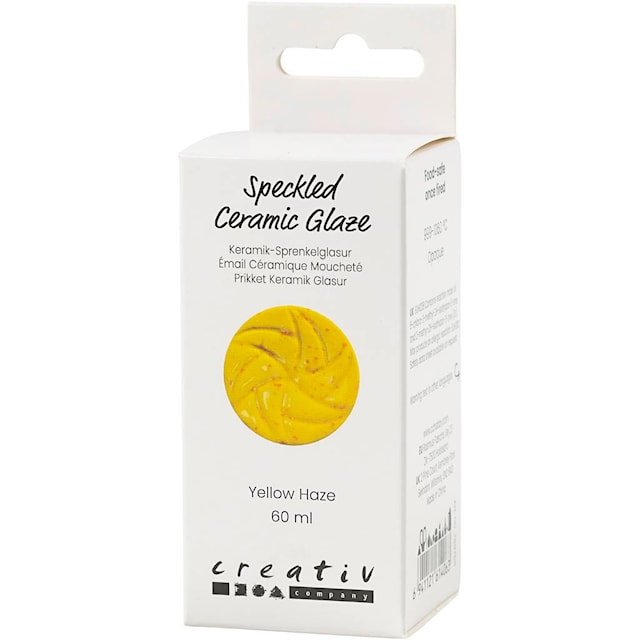 Produktbild 3 för Prickig Keramikglasyr, 999-1060 °C, täckande, Yellow Haze, 60 ml/ 1 burk