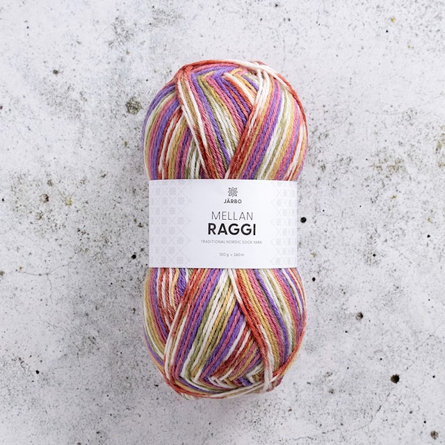 Produktbild 1 för Mellanraggi Garn Ullmix 100 g Freak Out 461 Järbo