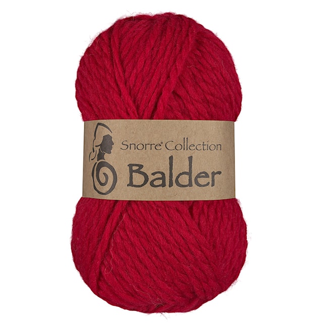 Balder Enfargede Ull 50g Rød 850 Viking Snorre