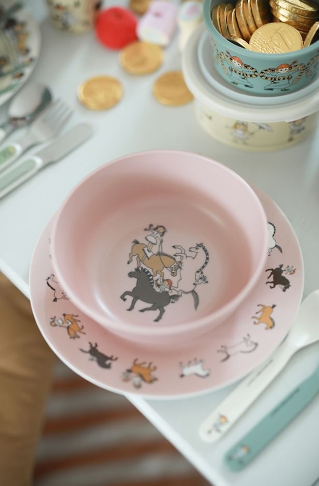 Produktbild 2 för Pippi Cirkus Skål Rosa Rätt Start