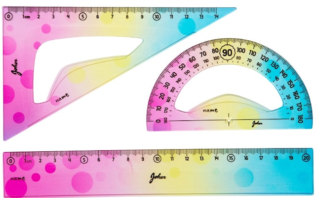 Tuotekuva 1 - Viivottimet Sateenkaari 3-pack