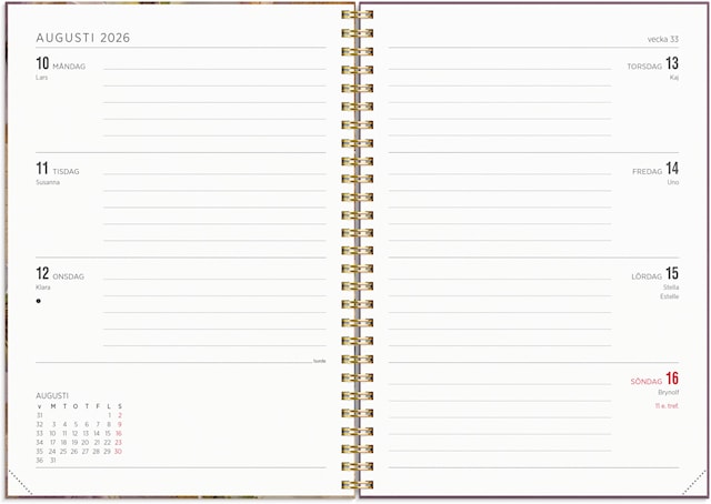 Produktbilde 2 for Kalender 2026 A5 Senator Story Pensé Burde