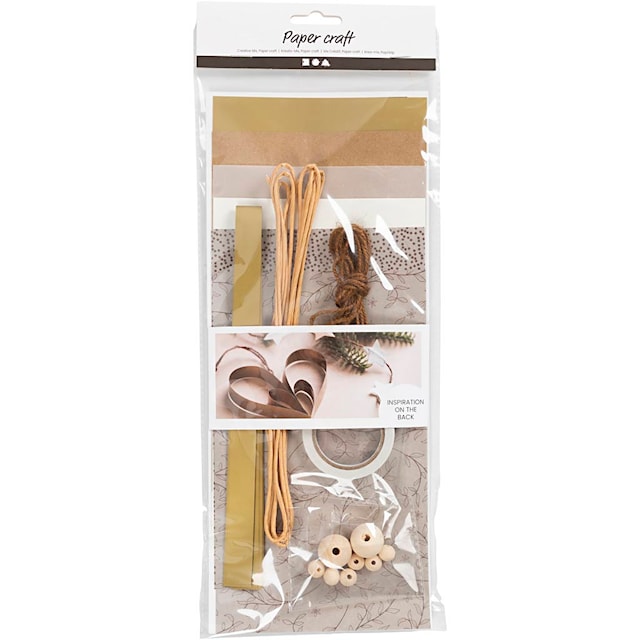 Produktbilde 1 for Kreativ blanding, Papirklipping, natur, 1 pk.