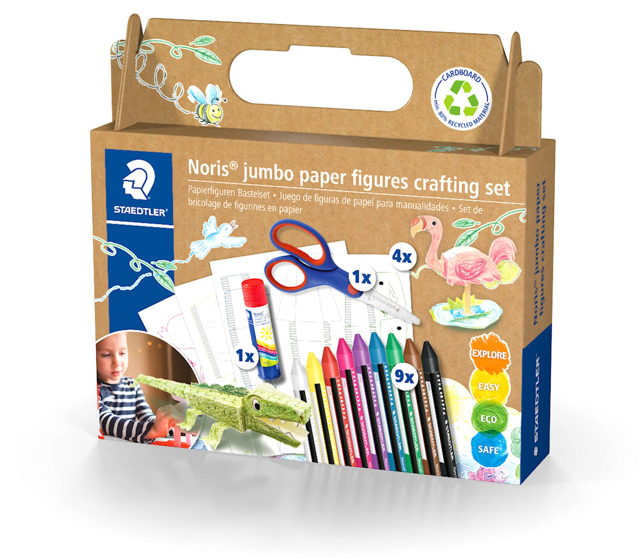 Produktbilde for Hobbysett Noris Junior Papirfigurer Staedtler