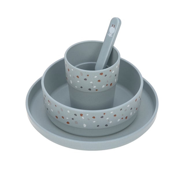 Produktbild 1 för Barnservis Tiny Farmer Sheep Blå Lässig