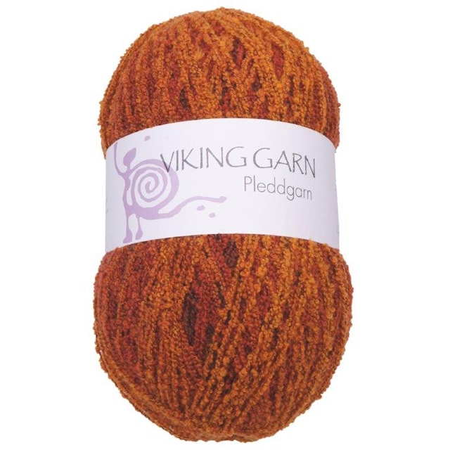 Pleddgarn Garn Akrylmix 350 g Orange 751 Viking Garn