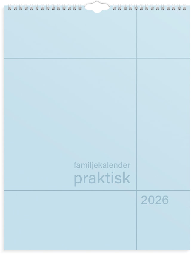 Produktbild 1 för Familjekalender 2026 Praktisk  295x390 mm Burde