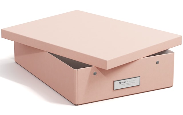 Tuotekuva 1 - Säilytyslaatikko Kleo A4 Dusty Pink Bigso Box of Sweden