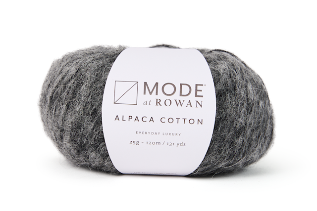 Alpaca Cotton miks, 50 gr Charcoal Melange 012, Mode at Rowan
