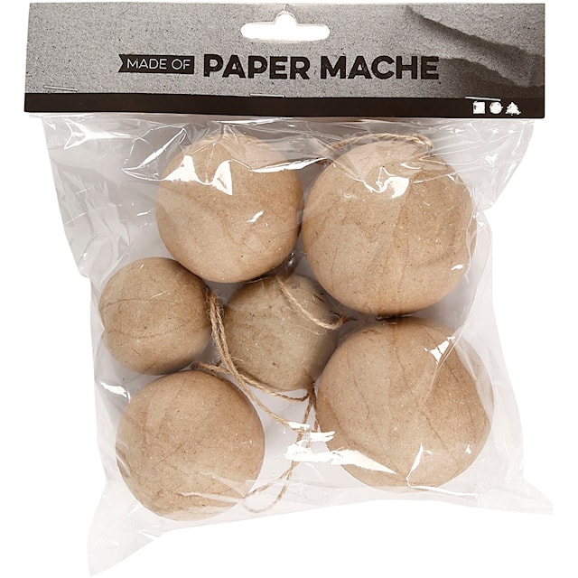 Tuotekuva 2 - Joulukoristeet , halk. 4+5+6 cm, 6 kpl/ 1 pkt