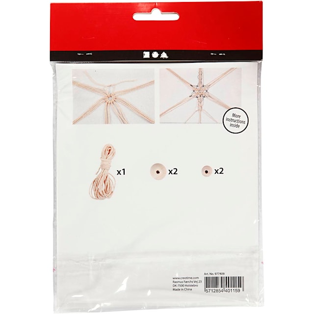 Produktbilde 3 for Mini DIY Kit, macramé iskrystall, H: 10 cm, 1 pk.