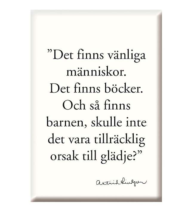 Magnet Det Finns Vänliga Astrid Lindgren