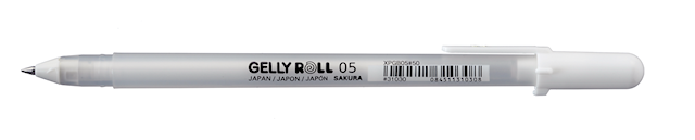 Produktbilde 1 for Sakura Gelly Roll Basic hvit gel-penn 0,5 mm