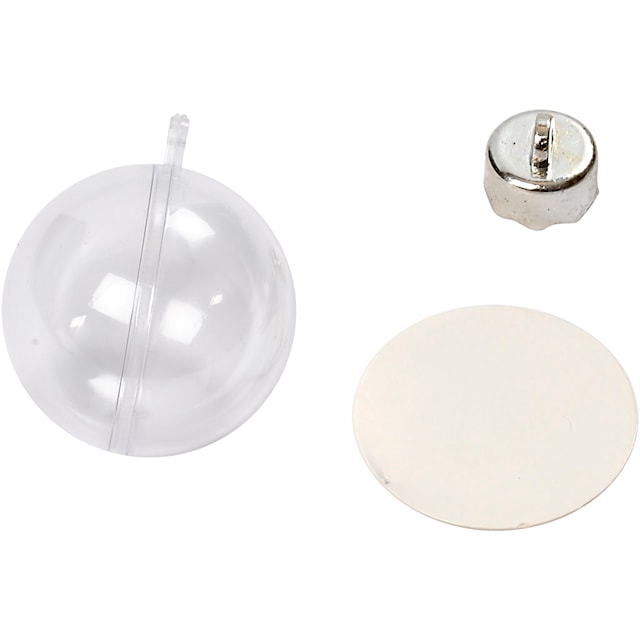 Produktbild 3 för Dekorationskulor 5 cm Transparent Plast 10-pack