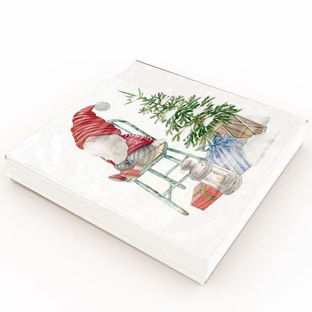 Produktbilde 2 for Matservietter Nisse 20-pack Gullers