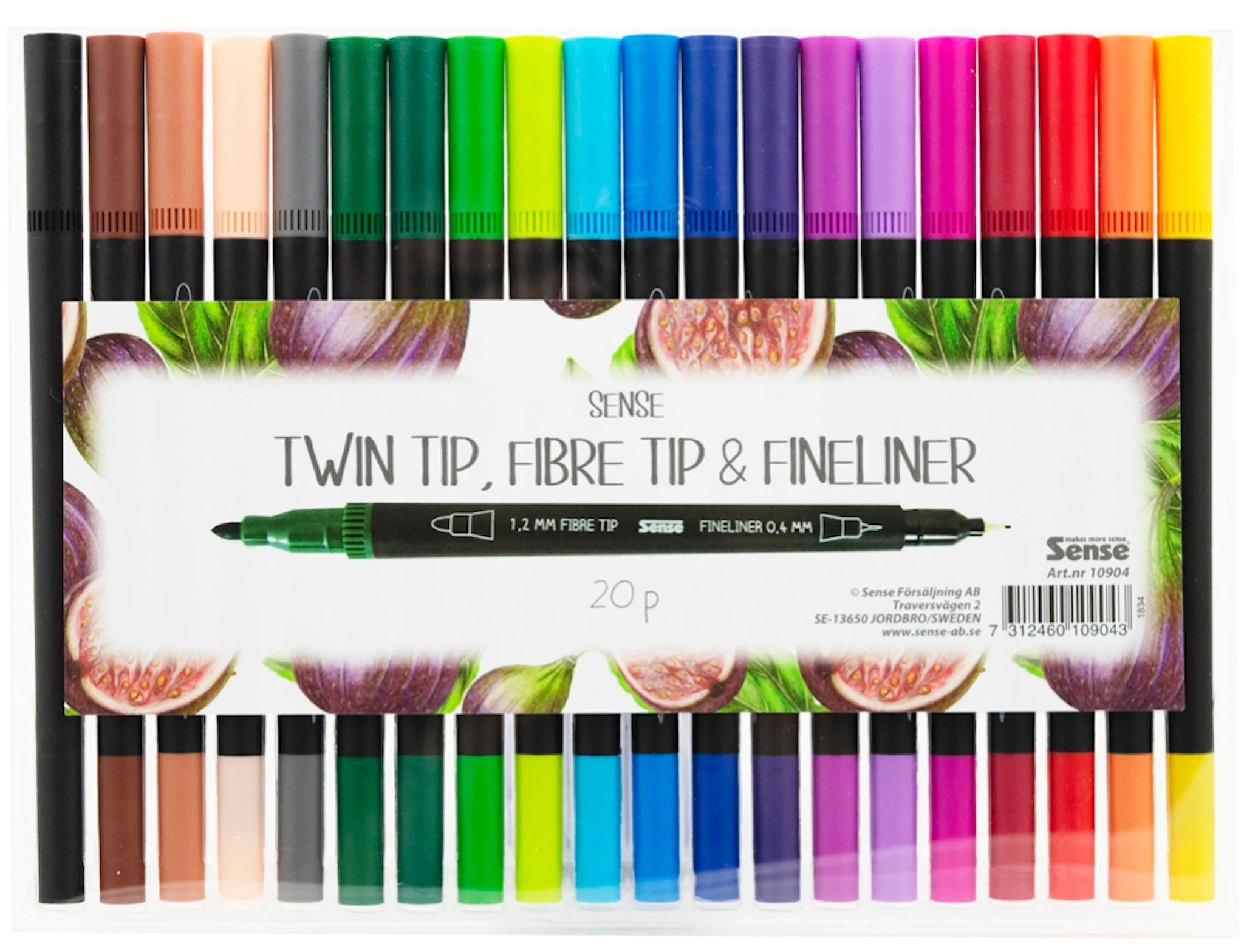 Tuotekuva ille Hieno kynä Tuplatärkällä 20 kpl Sense