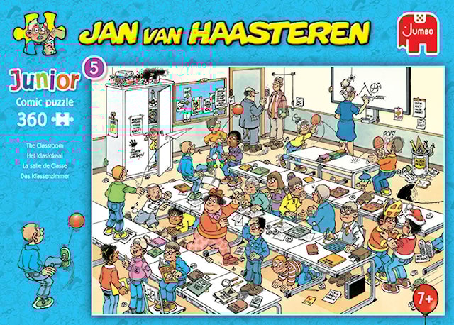 Produktbild 1 för Jan Van Haasteren Junior The Classroom Pussel 360 bitar, Jumbo