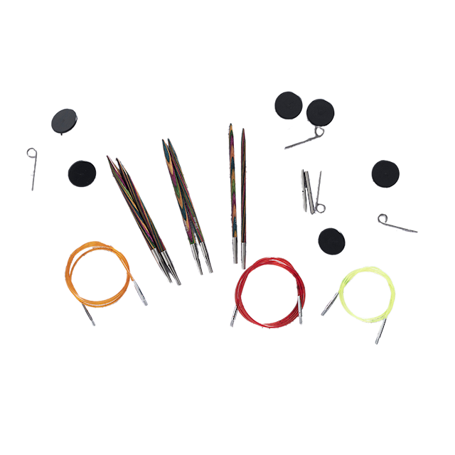 KnitPro Symfonie Starter Vaihdettavien puikkojen setti (3 par, 13 cm)