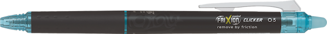Produktbild 2 för Frixion Point Clicker 0,5 Ljusblå, Pilot