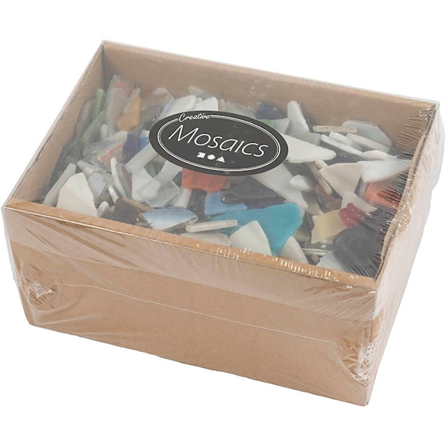 Produktbilde 3 for Mosaikk, str. 8-20 mm, tykkelse 2-3 mm, Innhold kan variere , ass. farger, 2 kg/ 1 pk.