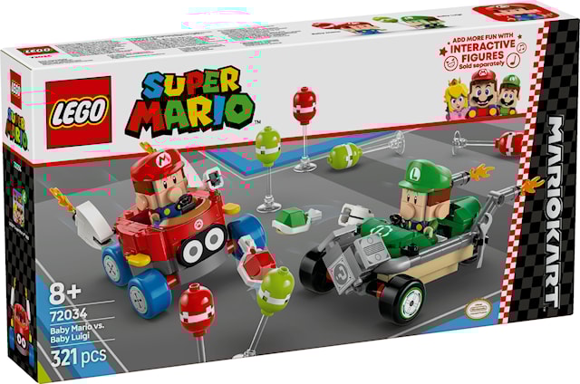 Produktbilde 1 for Mario Kart™ – Baby Mario mot Baby Luigi LEGO® Super Mario (72034)