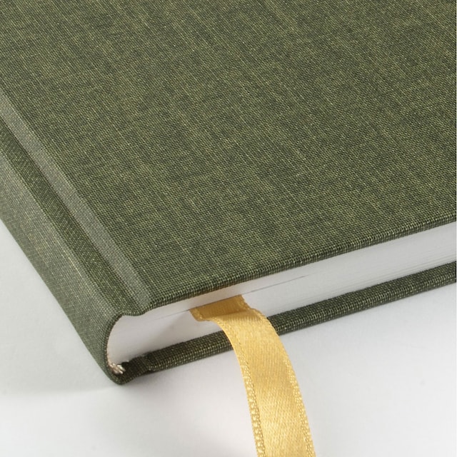 Produktbild 2 för Gästbok 185 x 185 Khaki Green Paperstyle