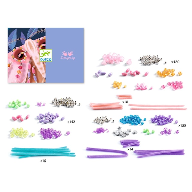 Produktbilde 1 for Lag tre nattdyr med perler og piperensere fra Djeco