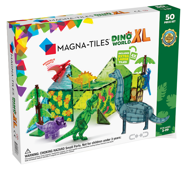 Produktbild 1 för Magna-Tiles Dino World XL, 50 bitar