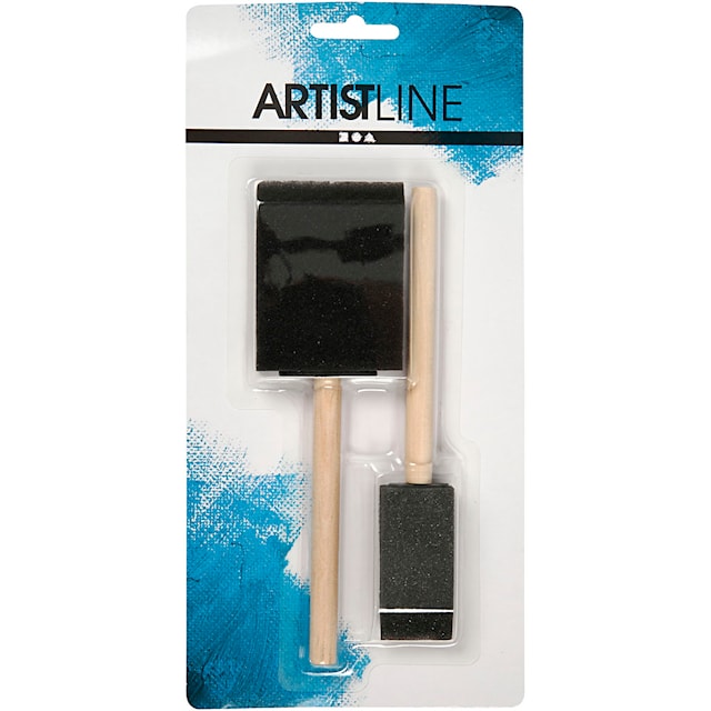 Produktbilde 2 for Skumpensler, L: 15,5-16 cm, B: 25+50 mm, 2 stk./ 1 pk.