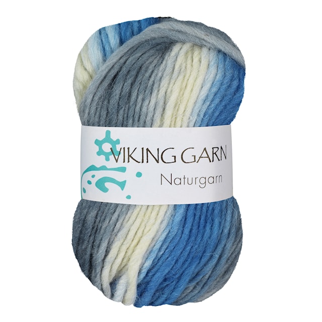 Tuotekuva 1 - Naturgarn 50 g Multi harmaa/sininen 621 Viking Garn