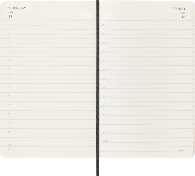 Produktbilde 3 for Kalender 18M 25/26 Classic Soft Daily Large Svart Moleskine