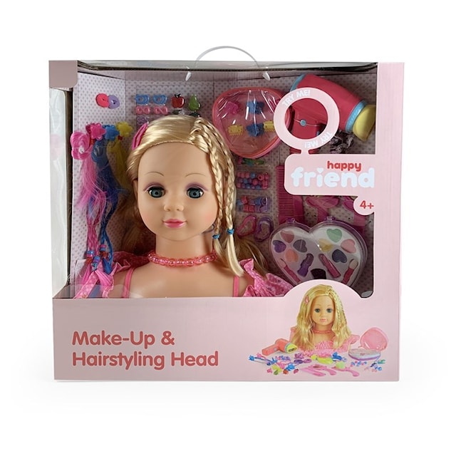 Produktbild 4 för Happy Friend Fanny Smink & Frisyrhuvud Blond